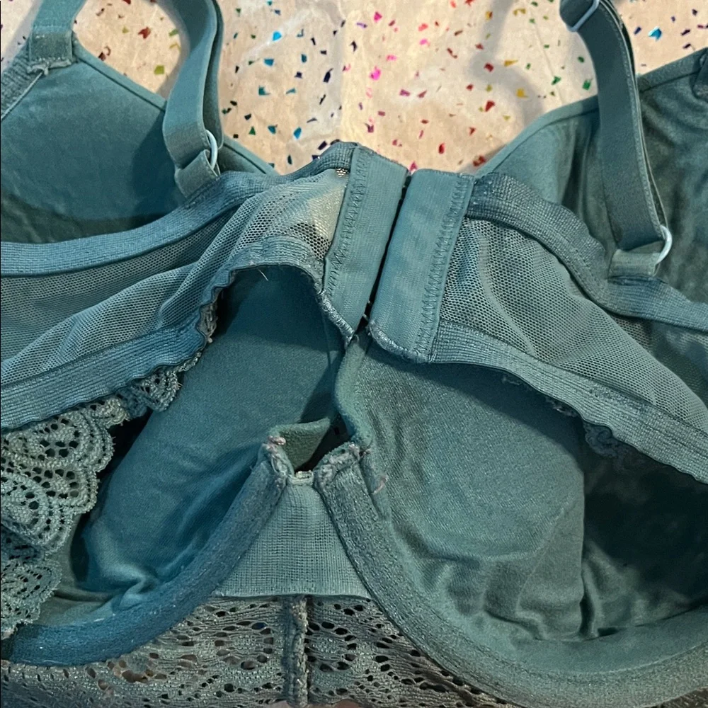 Gilligan & O'Malley Teal Lace Bra